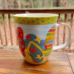CAPR SHORE Flip Flop Beach Ceramic Coffee Tea Mug